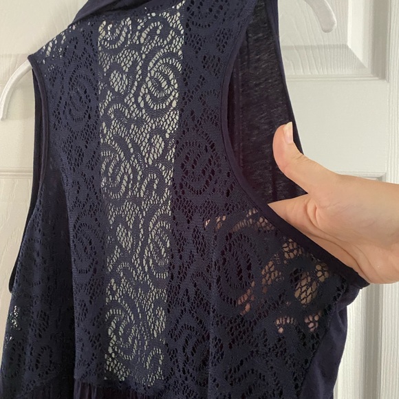 Sleeveless Draped Open Front Cardigan Vest- Coldwater Creek - Picture 4 of 6